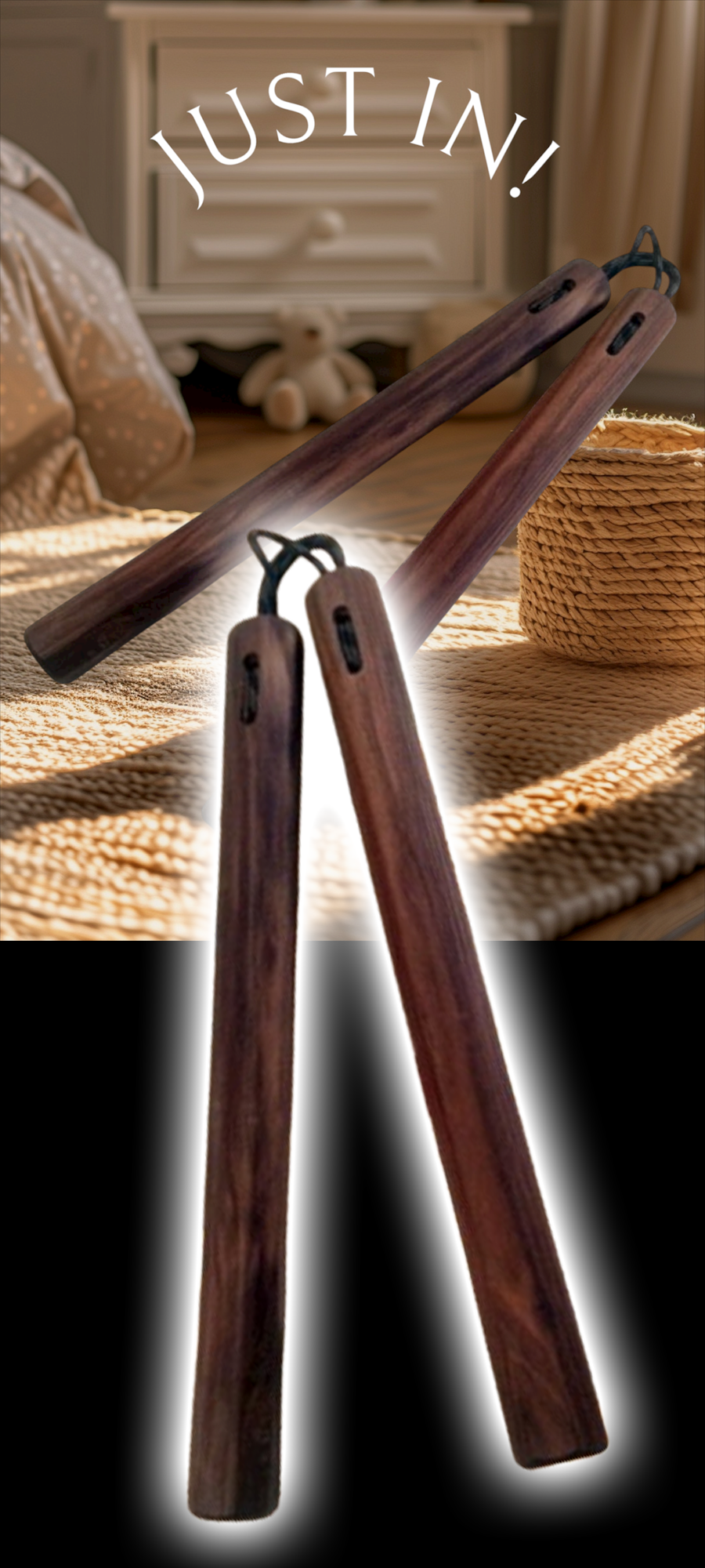 Rosewood Nunchucks (Handcrafted high-quality)